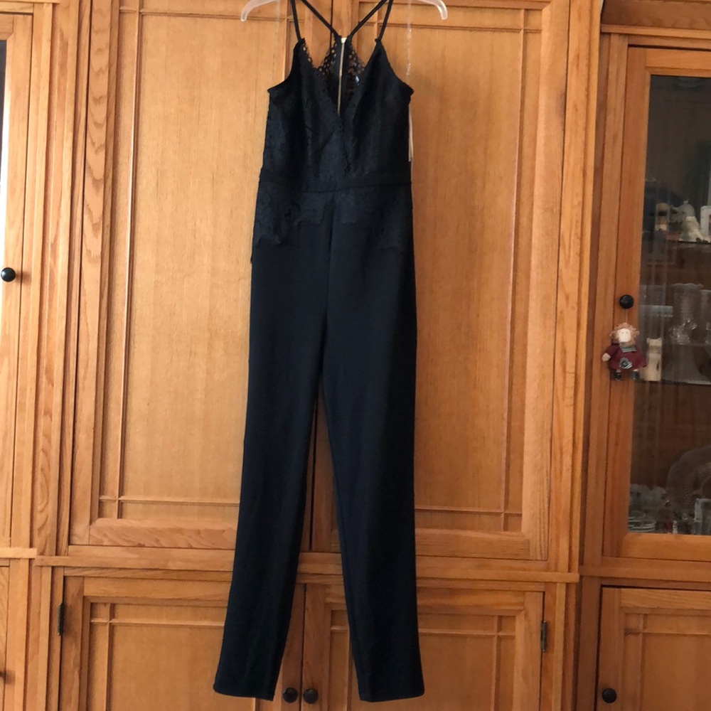 Black lace jumpsuit
